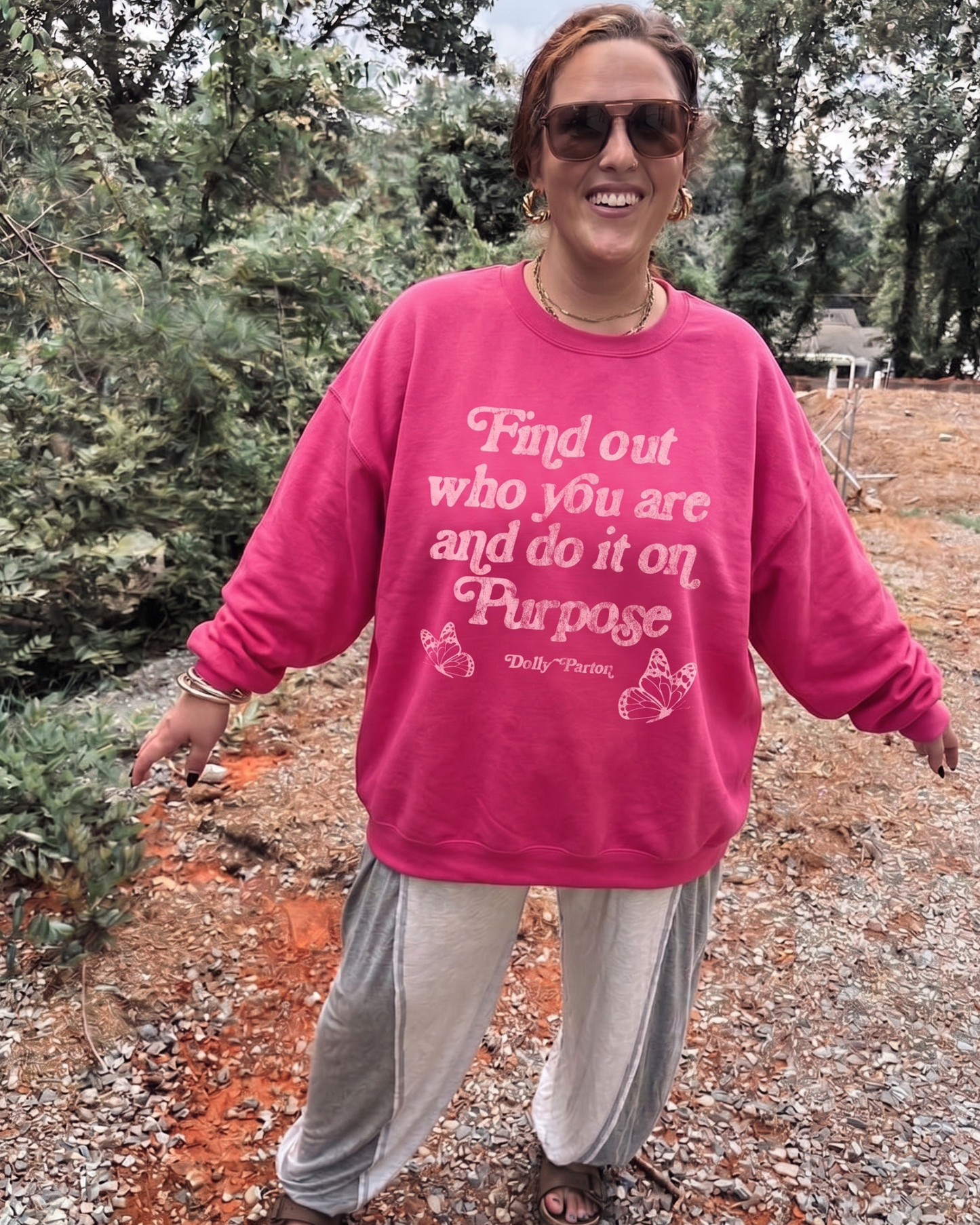 The Queen 🦋- Pink Sweatshirt