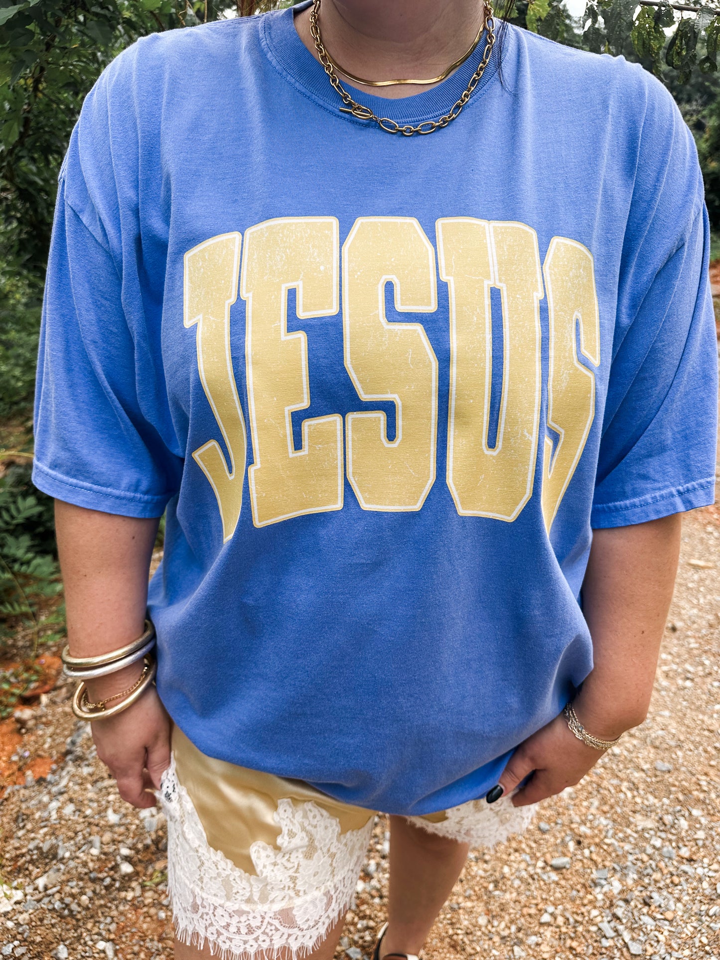 JESUS π- Blue Tee