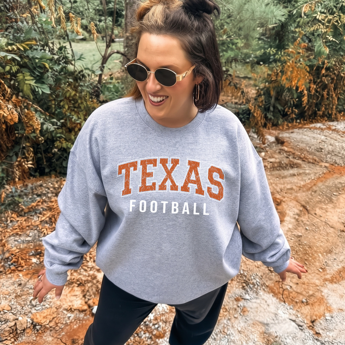 Classic Texas Football Arch-Sport Gray Sweatshirt