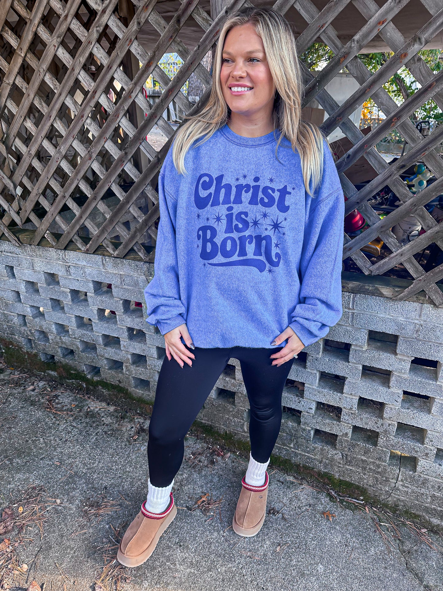 Christ is Born-Inside out sweatshirt