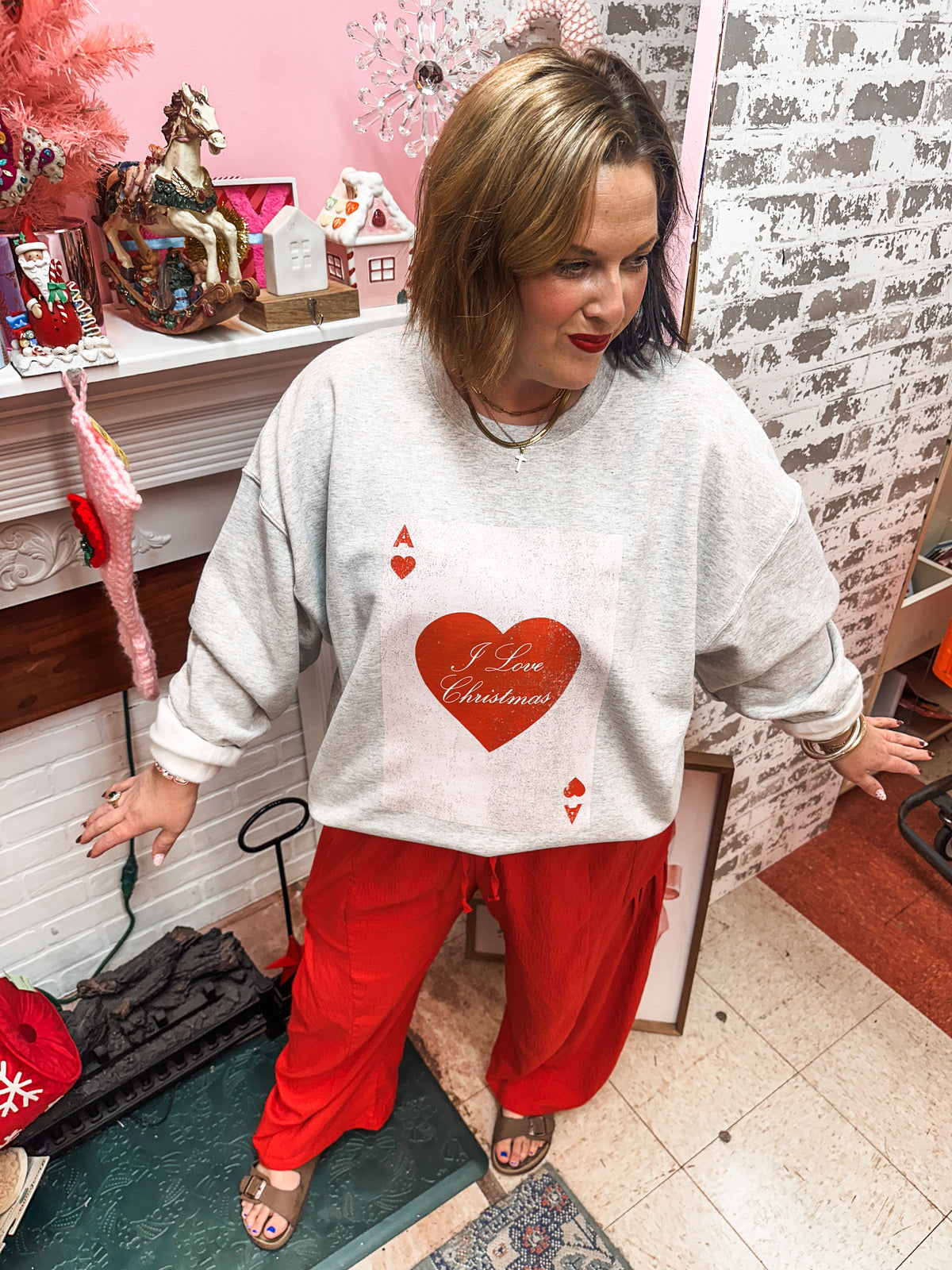 I love Christmas π Ash sweatshirt