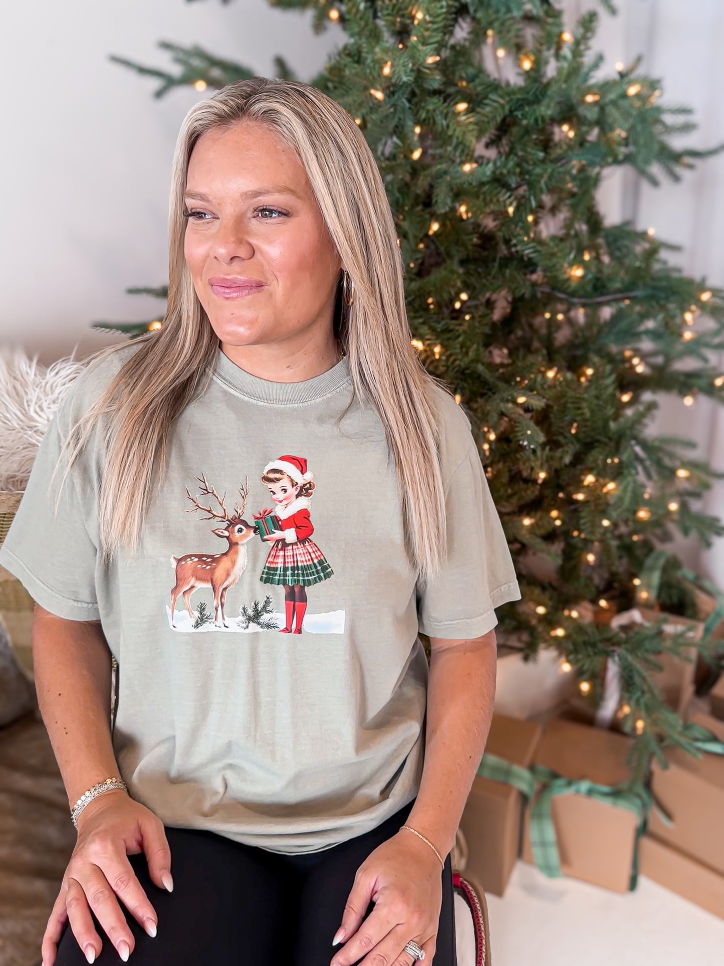 WHOLESALE Bambi Christmas Tee