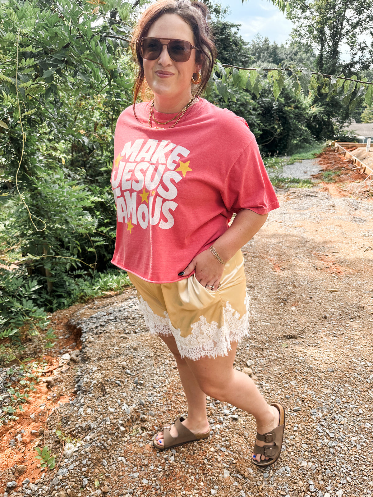 Make Jesus Famous- Watermelon Tee