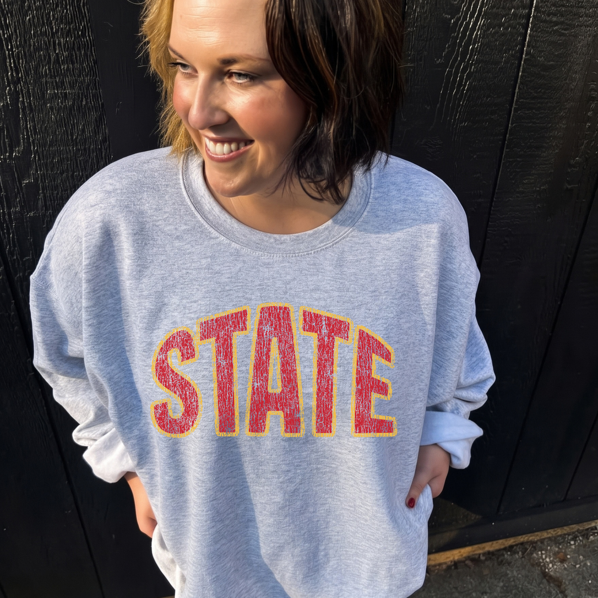 Distressed State - Ash Sweatshirt