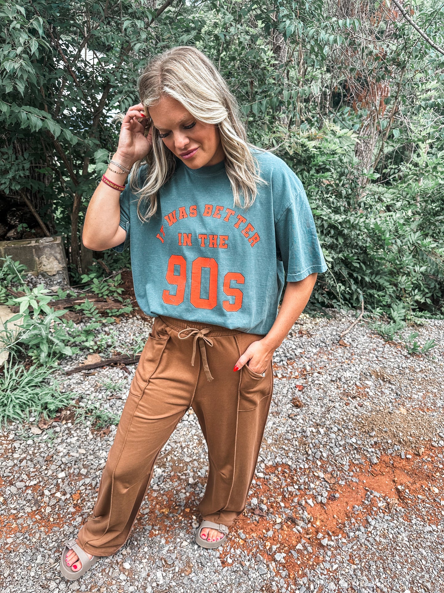 Relaxed Barrel Pants- Chocolate Brown