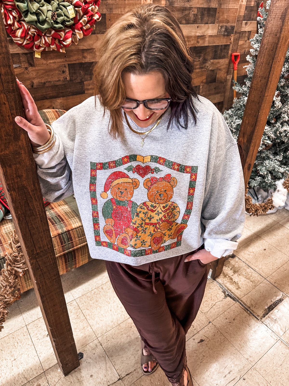 Vintage Bears Sport Gray Sweatshirt