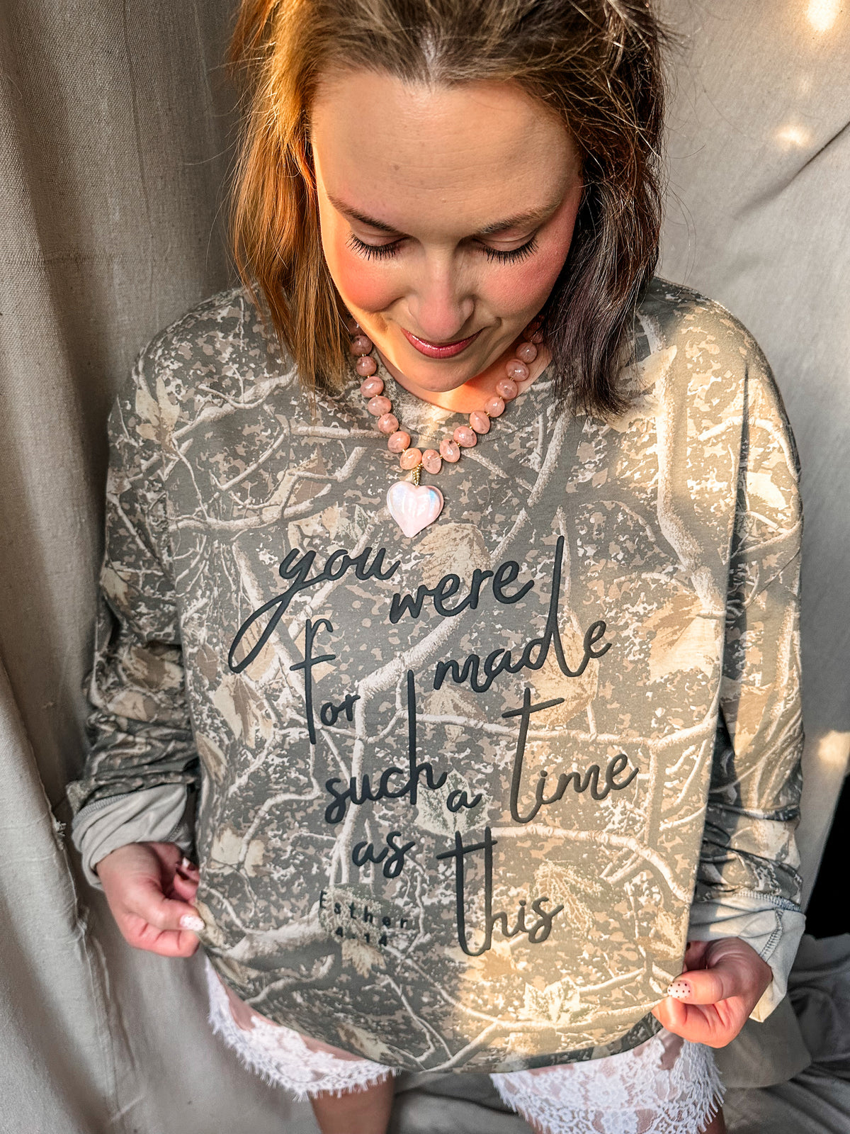 You were Made For Such a Time as This Camo Long Sleeve