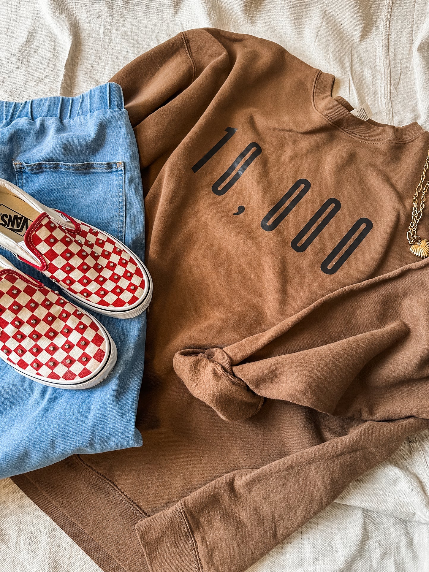 10,000- Brown Sweatshirt