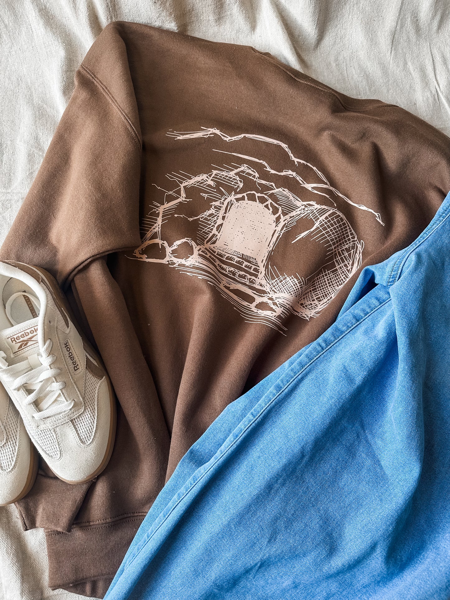 The Tomb was Empty- Brown Sweatshirt