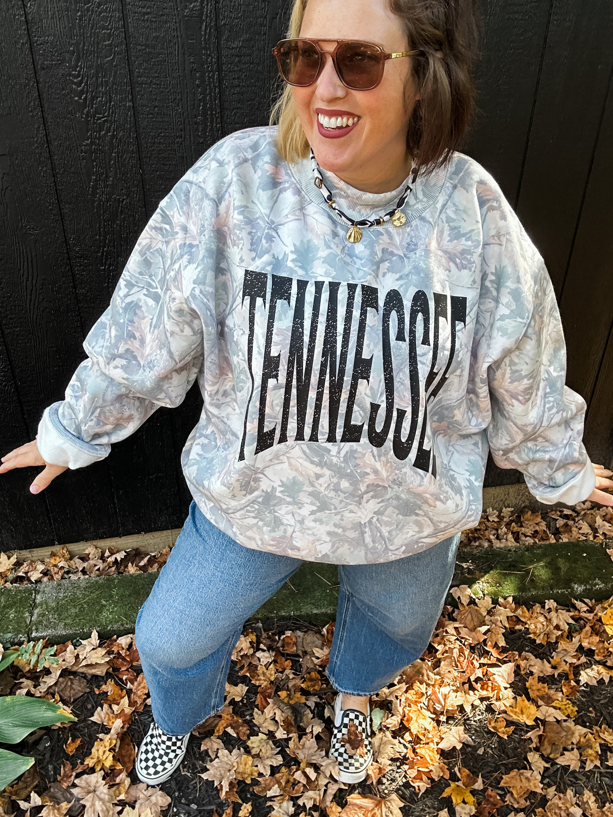 Green Camo Mockneck- TENNESSEE