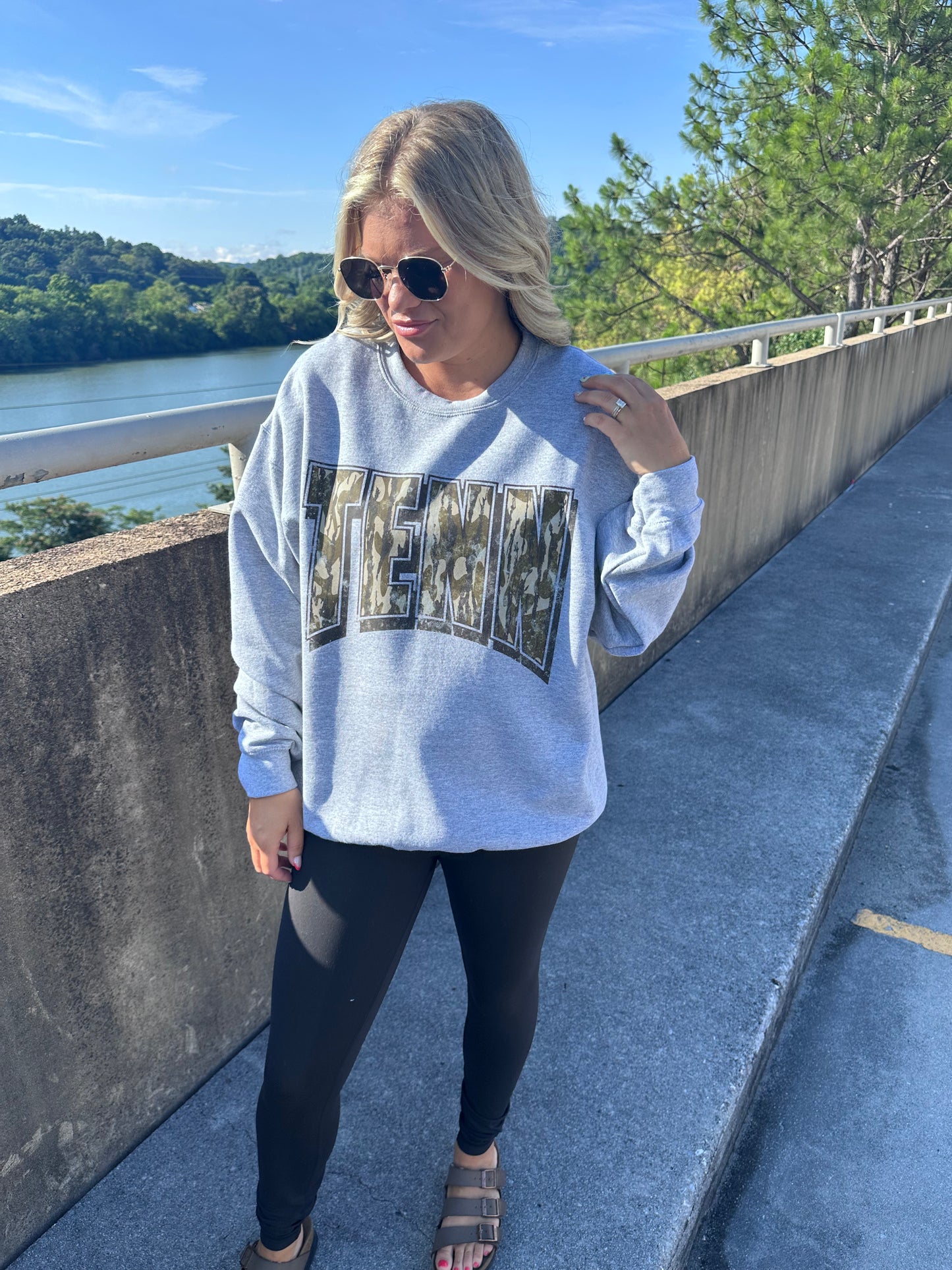 TENN Camo Arch- Sport Gray Sweatshirt