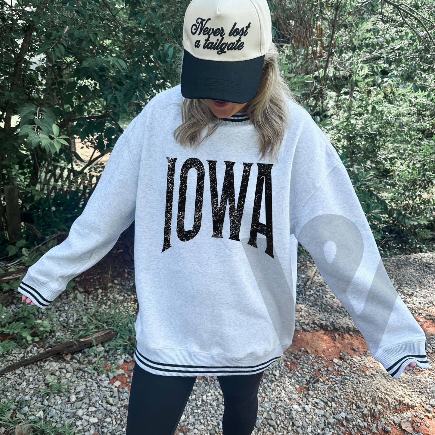 Gray Camo Mockneck- IOWA