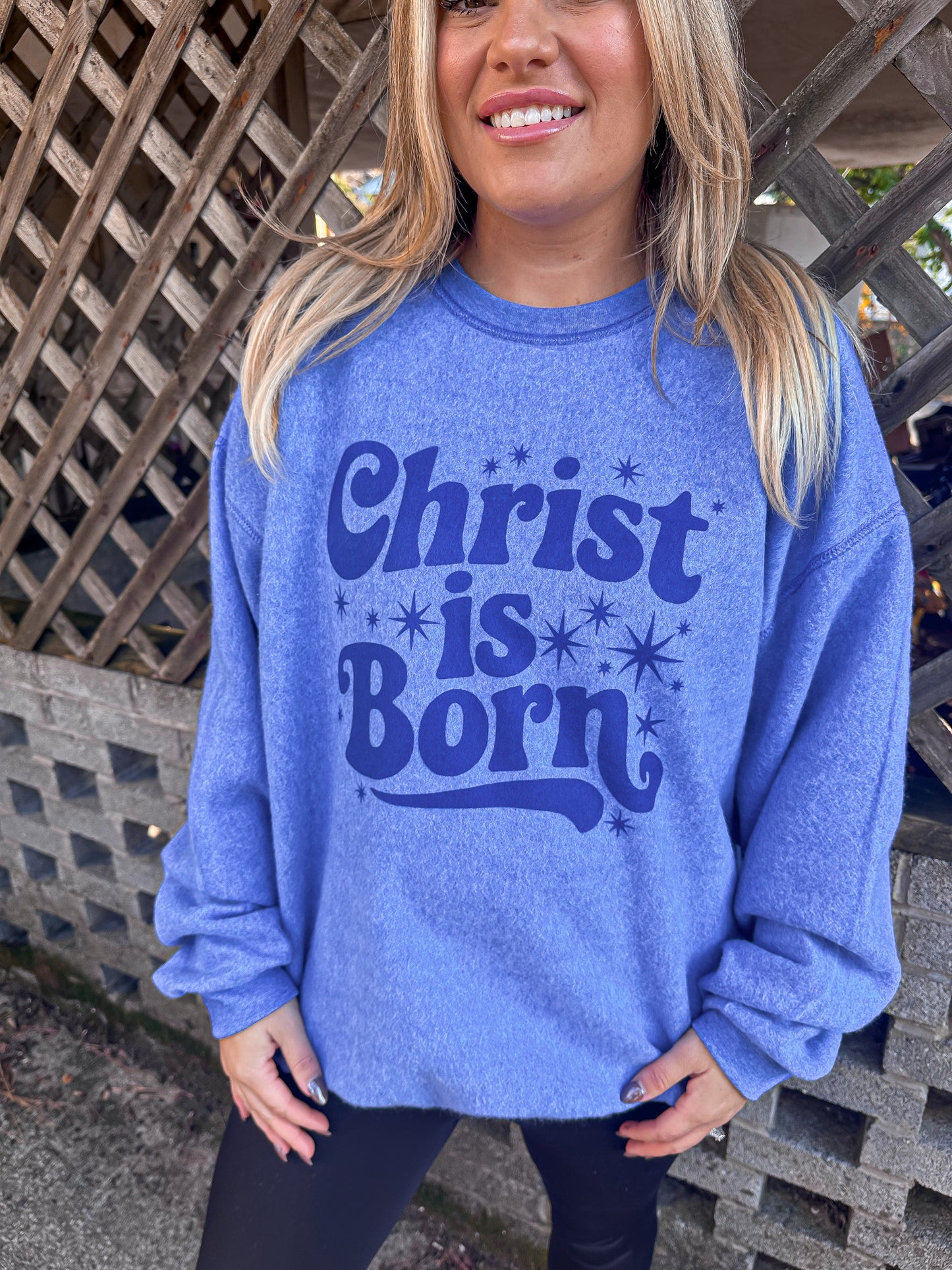 Christ is Born-Inside out sweatshirt