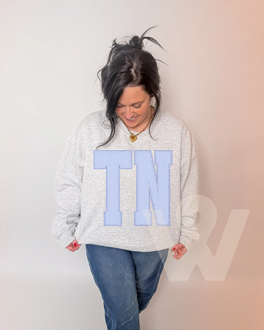 TN blue Stripe sweatshirt