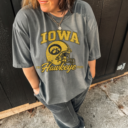Vintage Iowa Hawkeye State- Pepper Tee