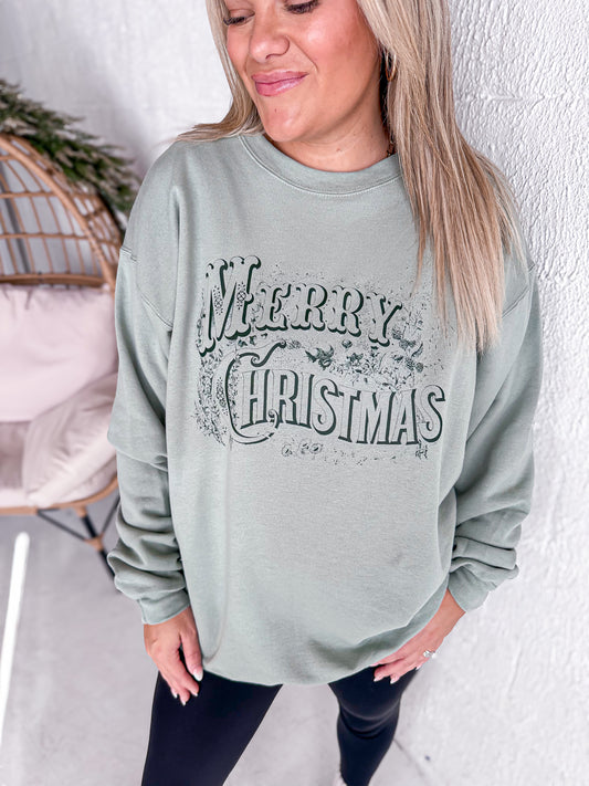 Vintage Merry Christmas Sweatshirt