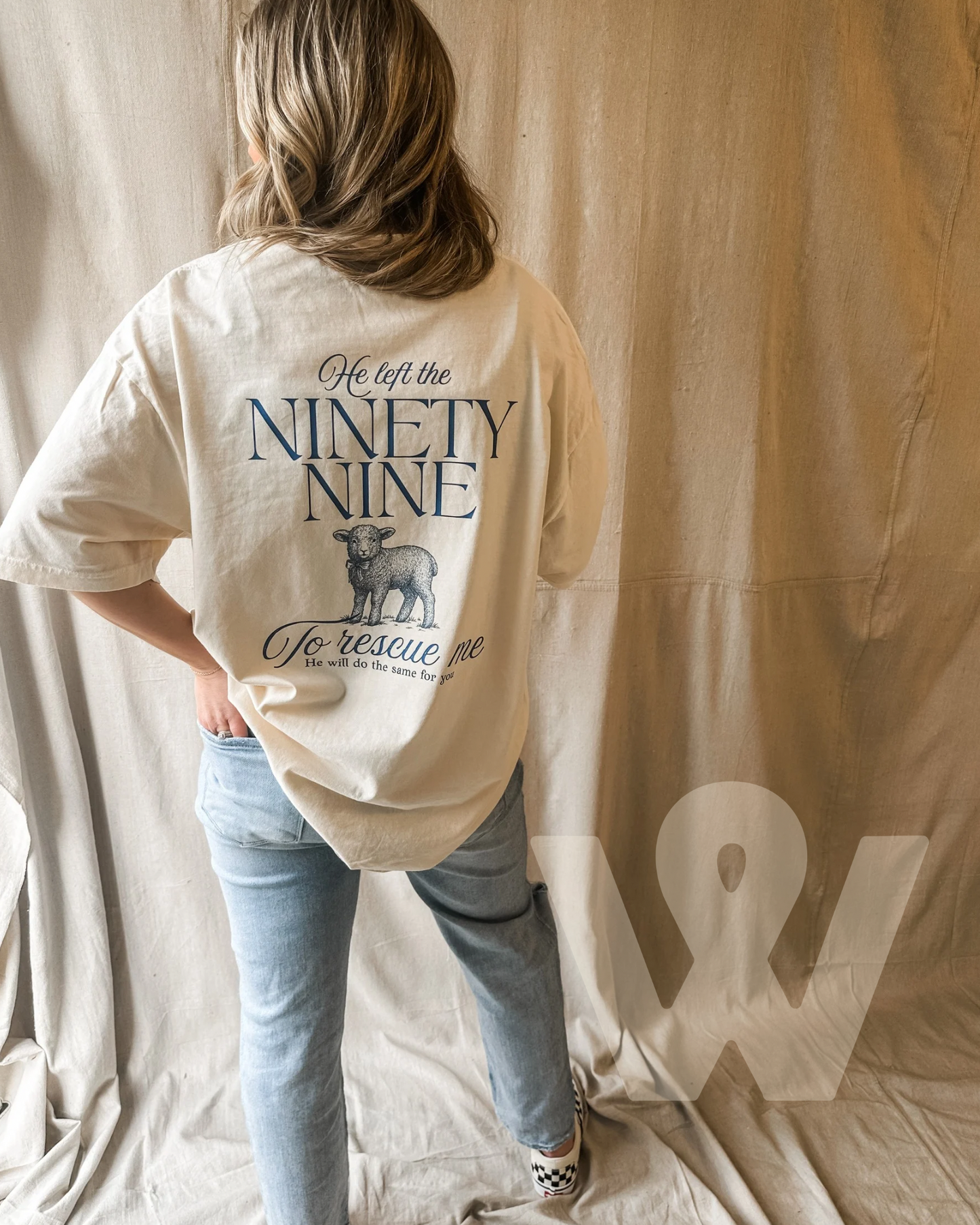 He Left the 99 - ivory Tee