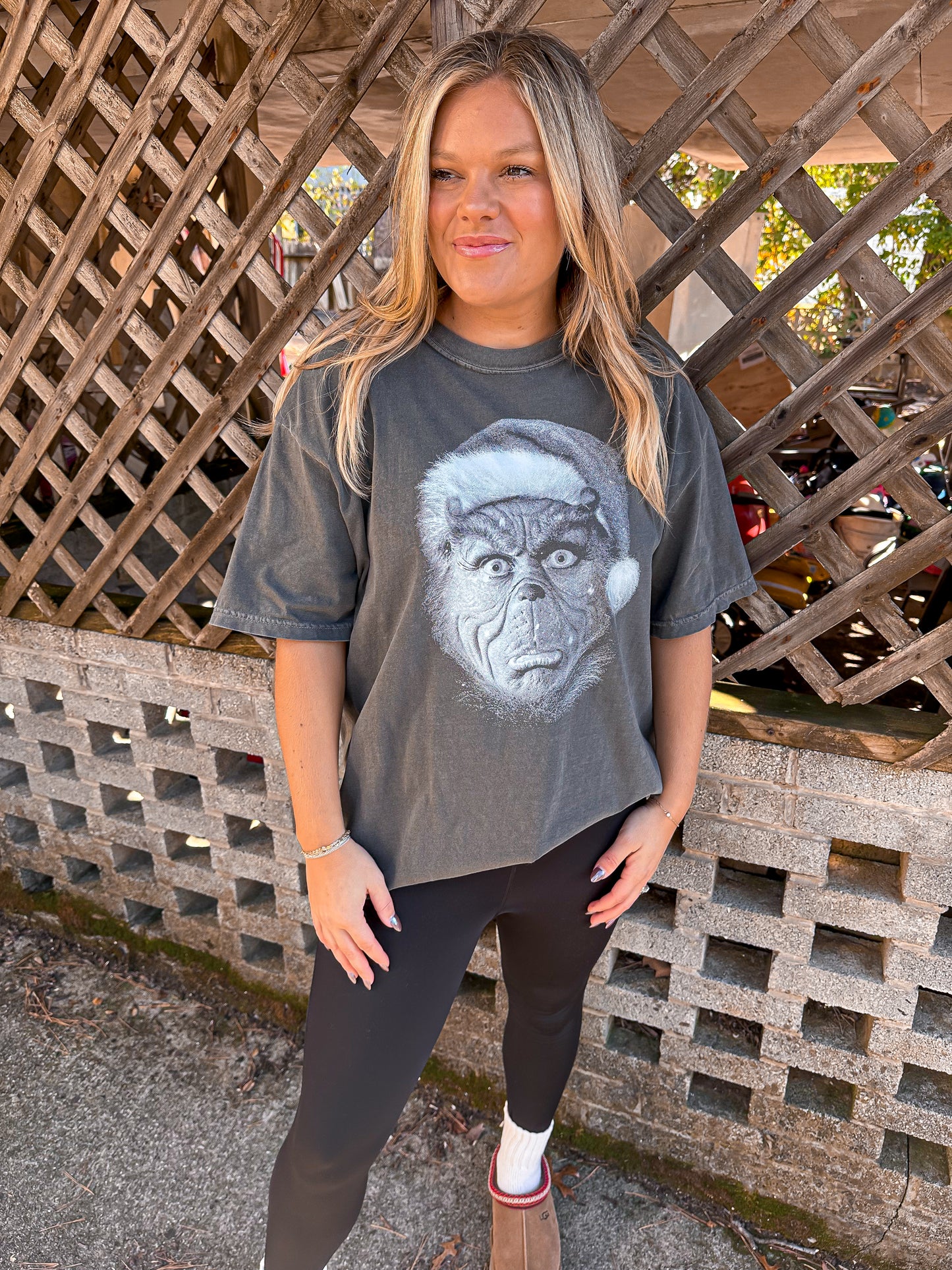 Black and White Green Man Tee