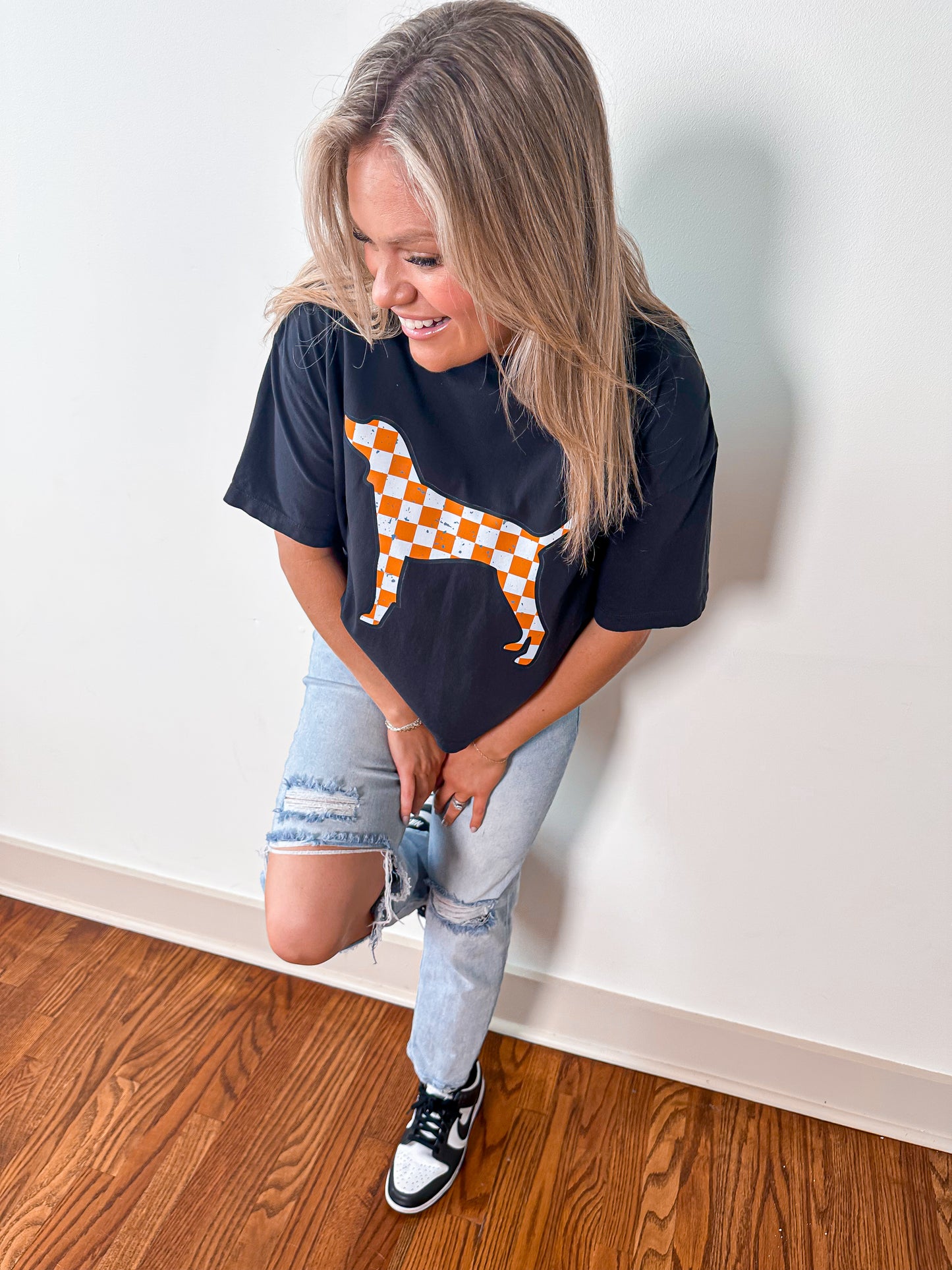 Checkered Dog Tee