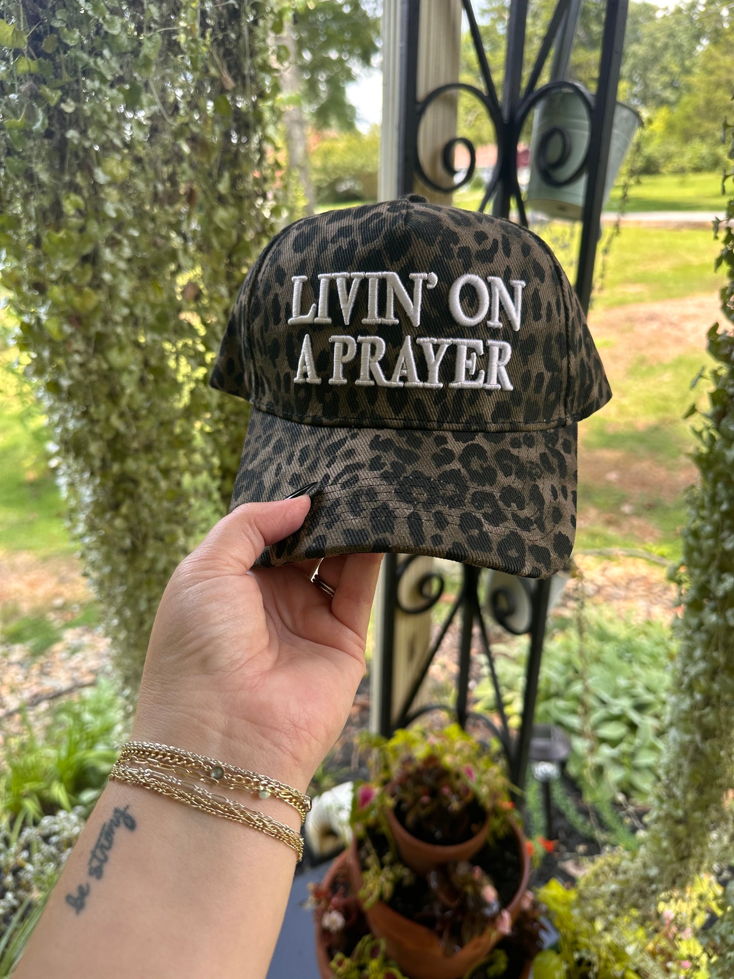 Livin’ On A Prayer Leopard Hat