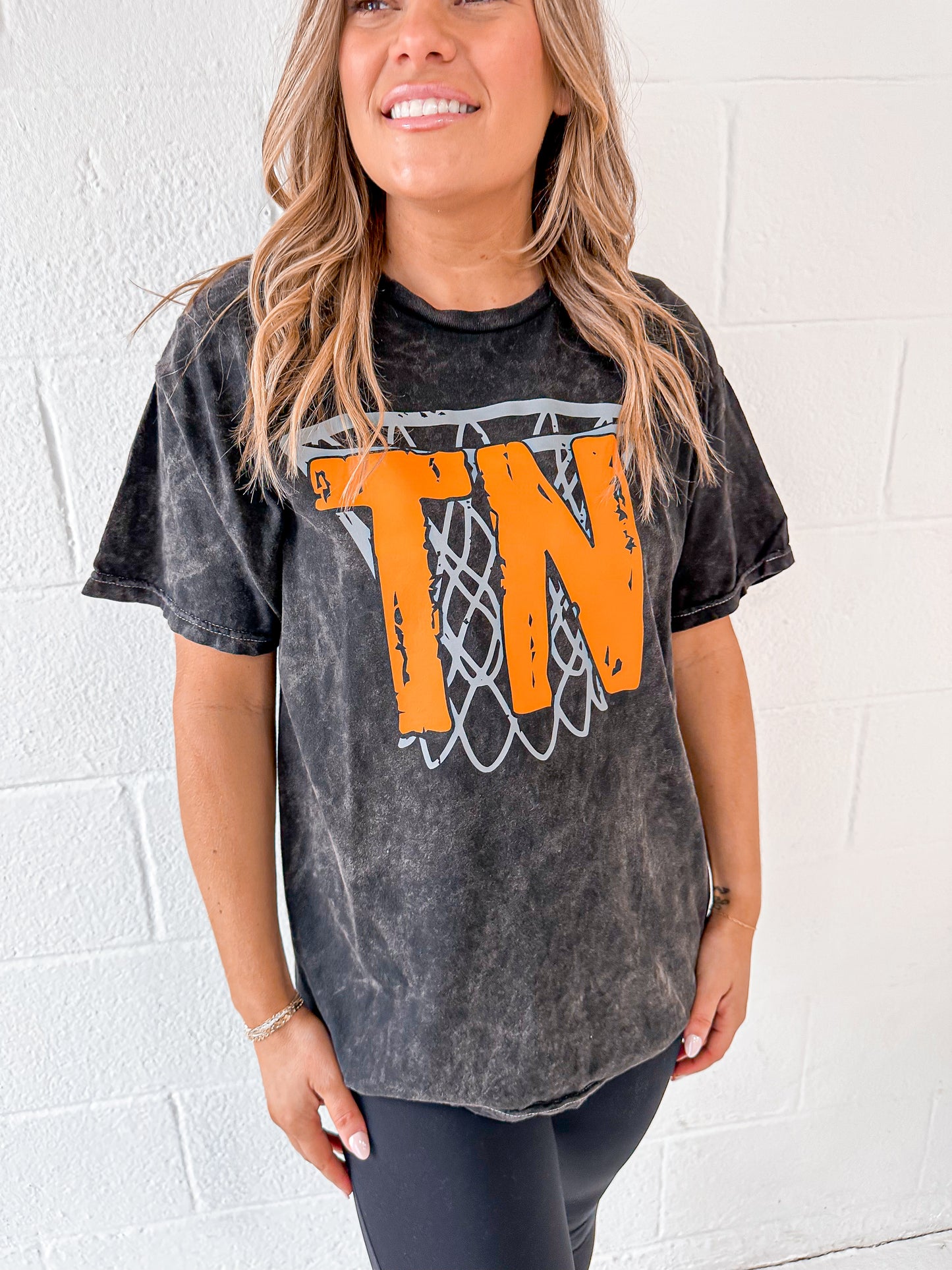 TN Basketball Acid Wash Tee