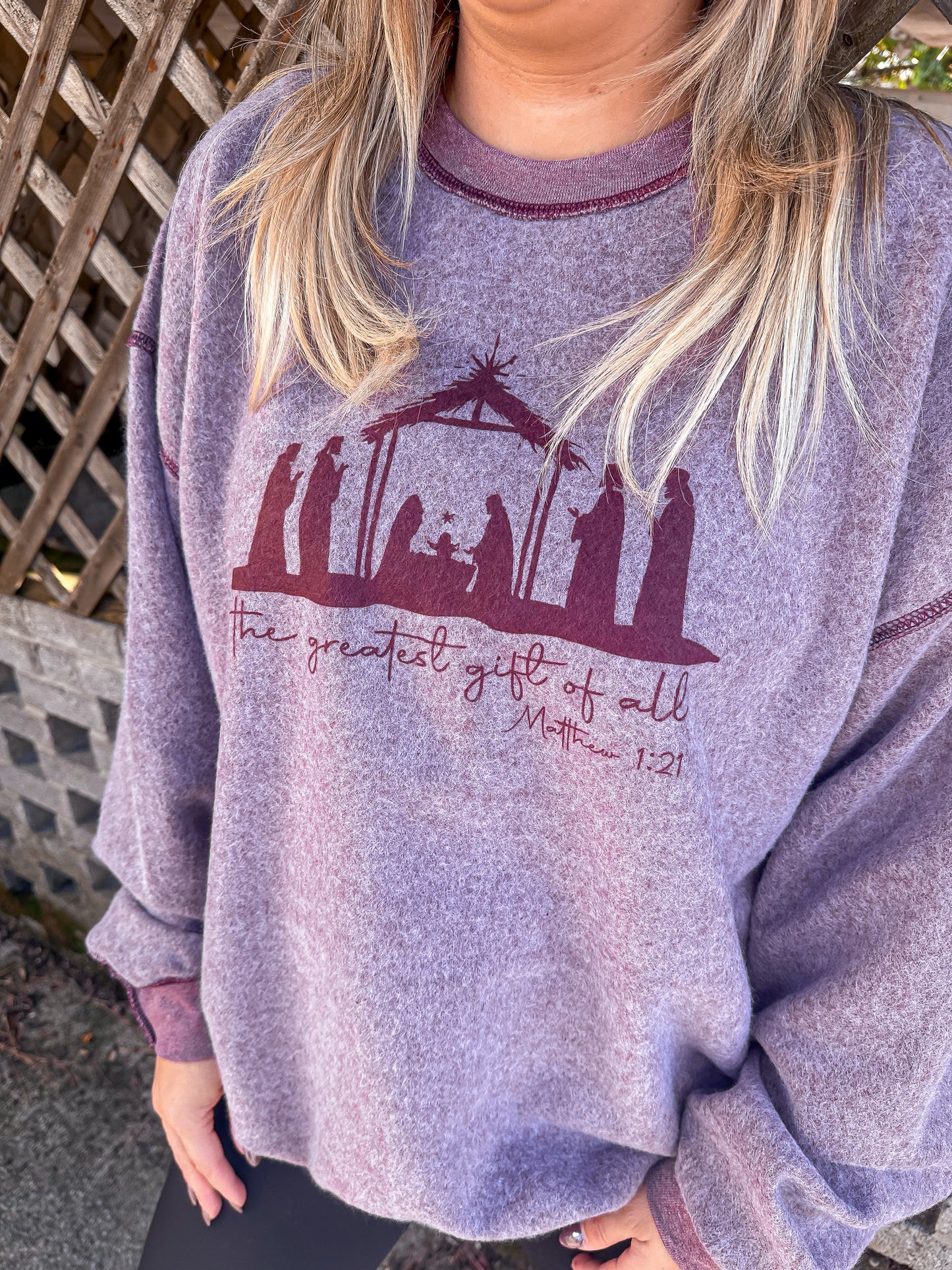 The Greatest Gift of All-Inside out sweatshirt