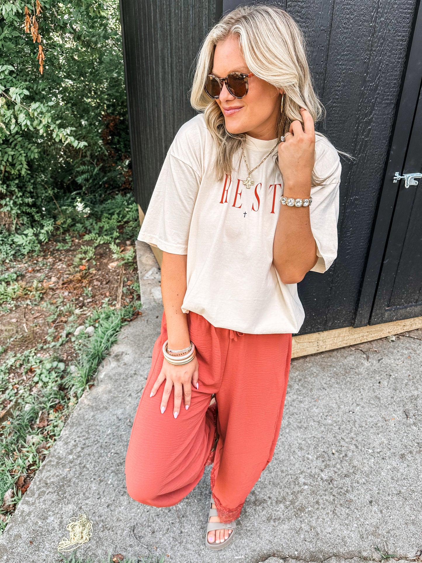 REST ivory Tee