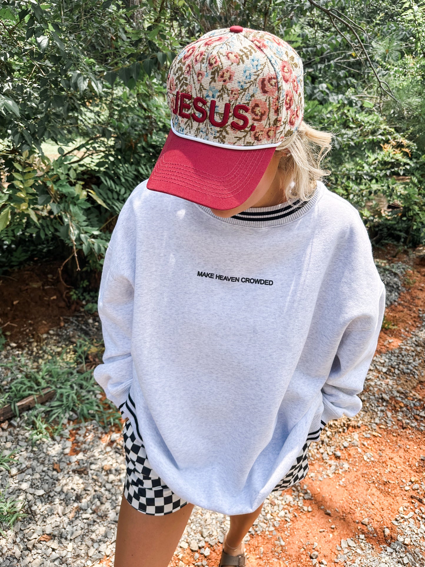 Make Heaven Crowded Varsity Sweatshirt