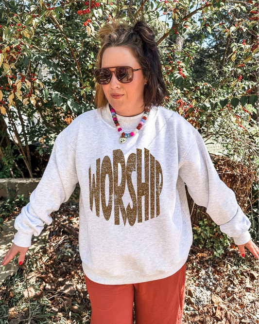 WORSHIP ash mockneck