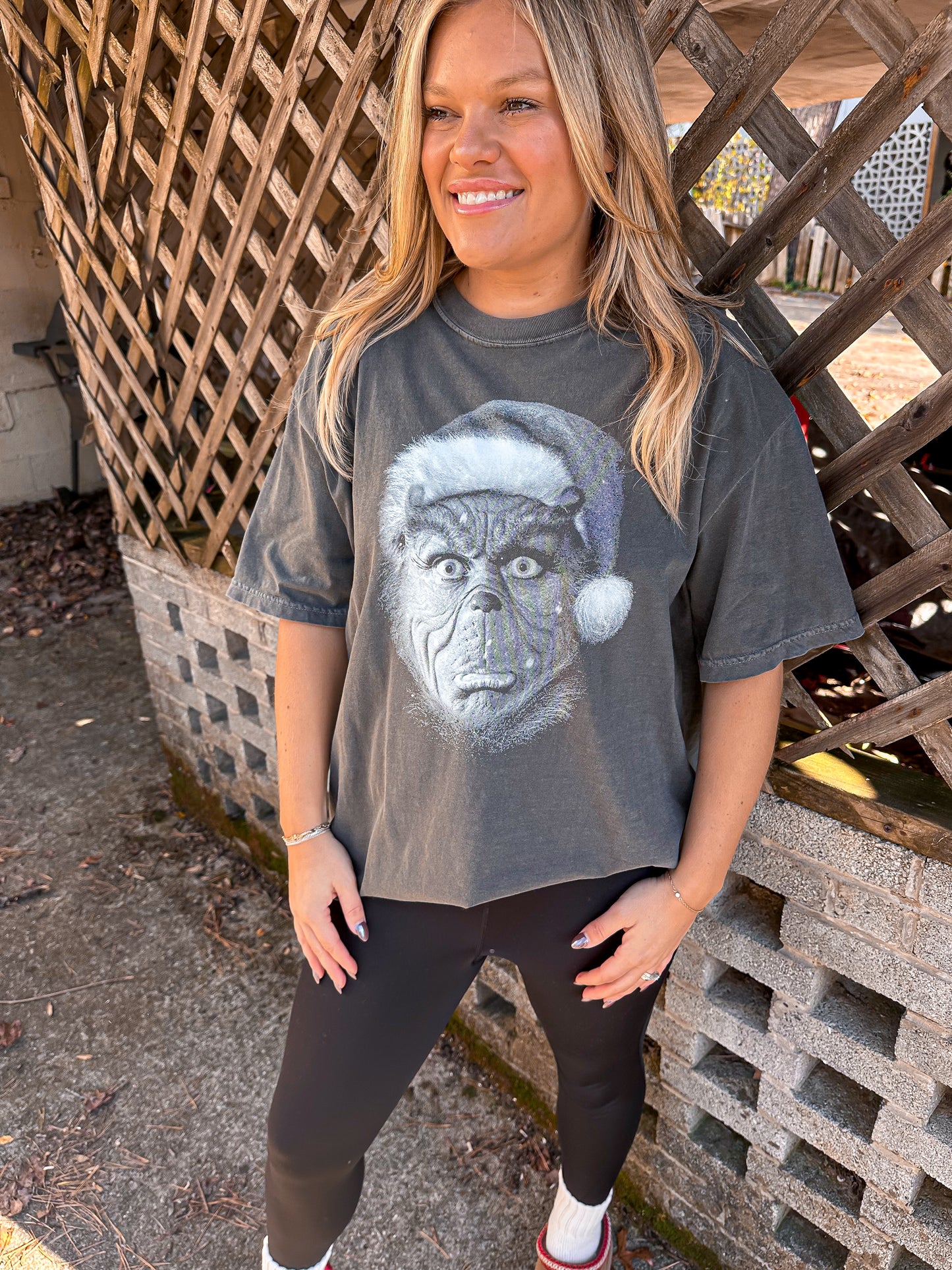 Black and White Green Man Tee