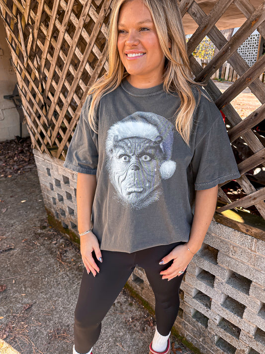 Black and White Green Man Tee