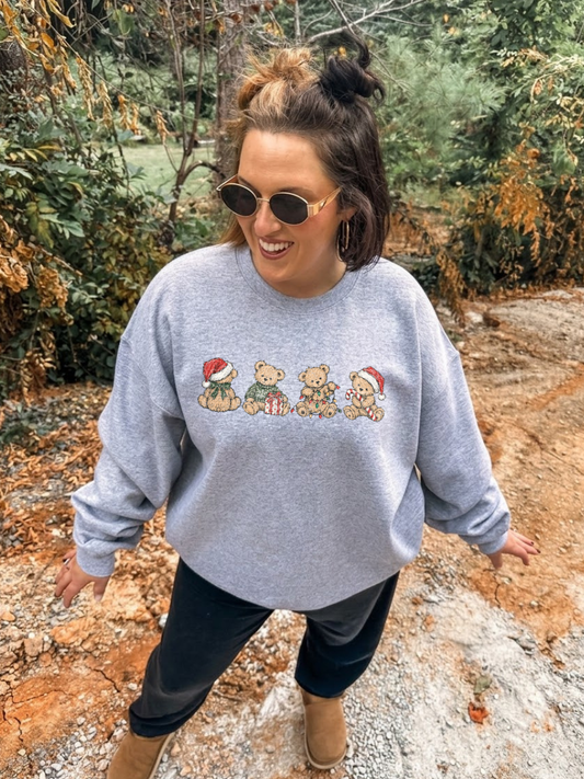 Four Bears Christmas- Sport Gray Sweatshirt