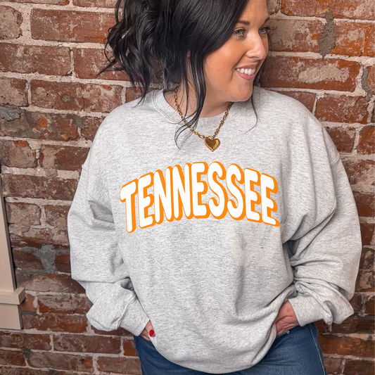 Retro Tennessee Arch- ash sweatshirt