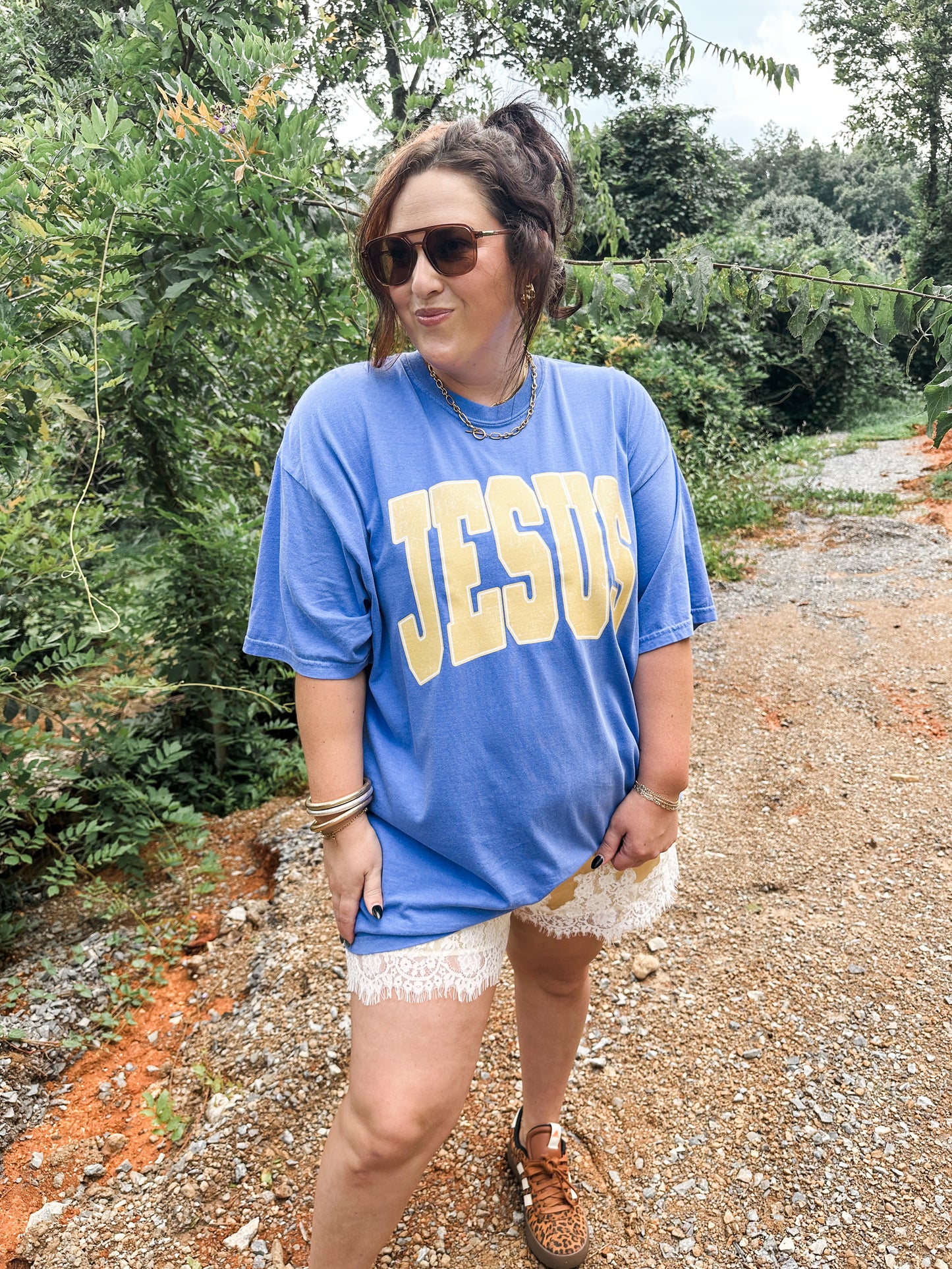 JESUS 🍋- Blue Tee