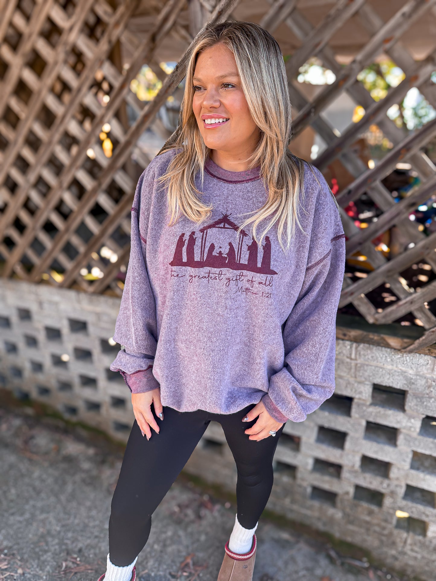 The Greatest Gift of All-Inside out sweatshirt