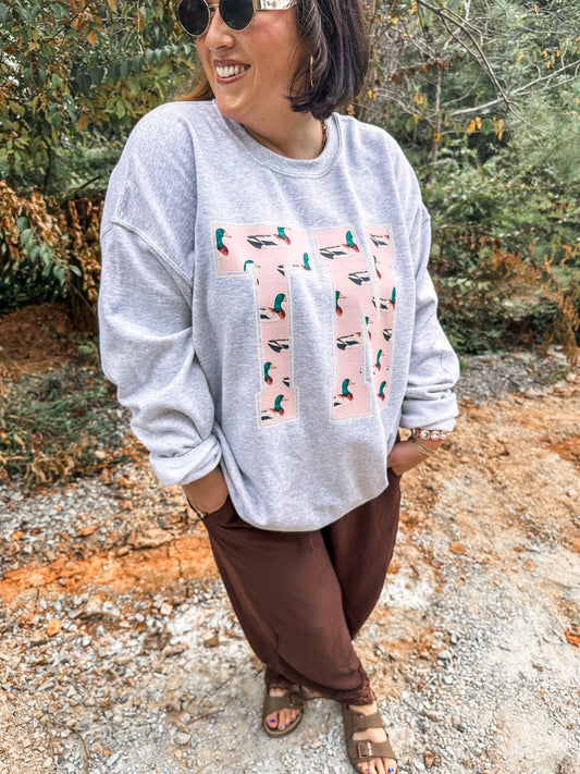 TN pink Mallard- Ash Sweatshirt