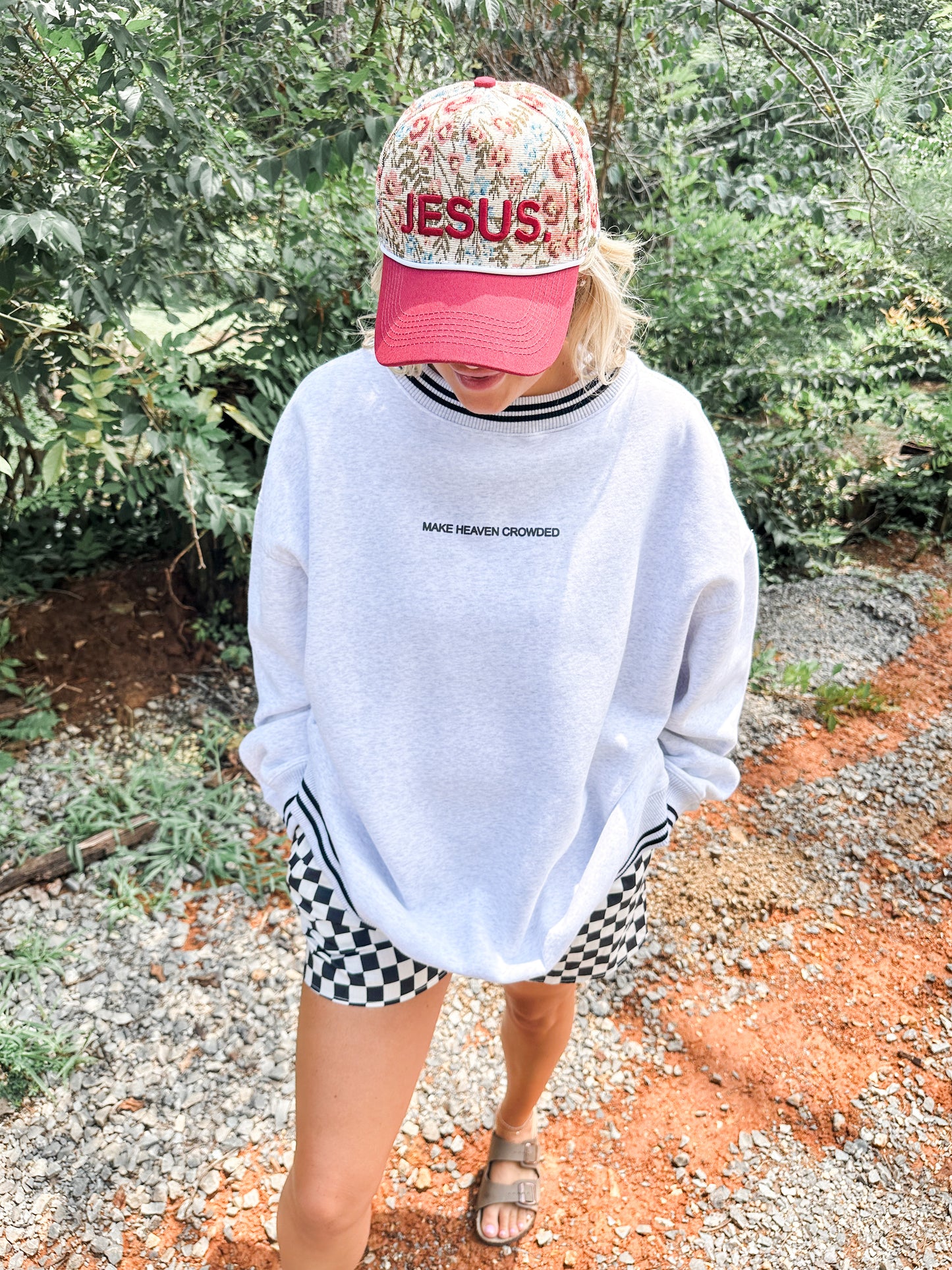 Make Heaven Crowded Varsity Sweatshirt