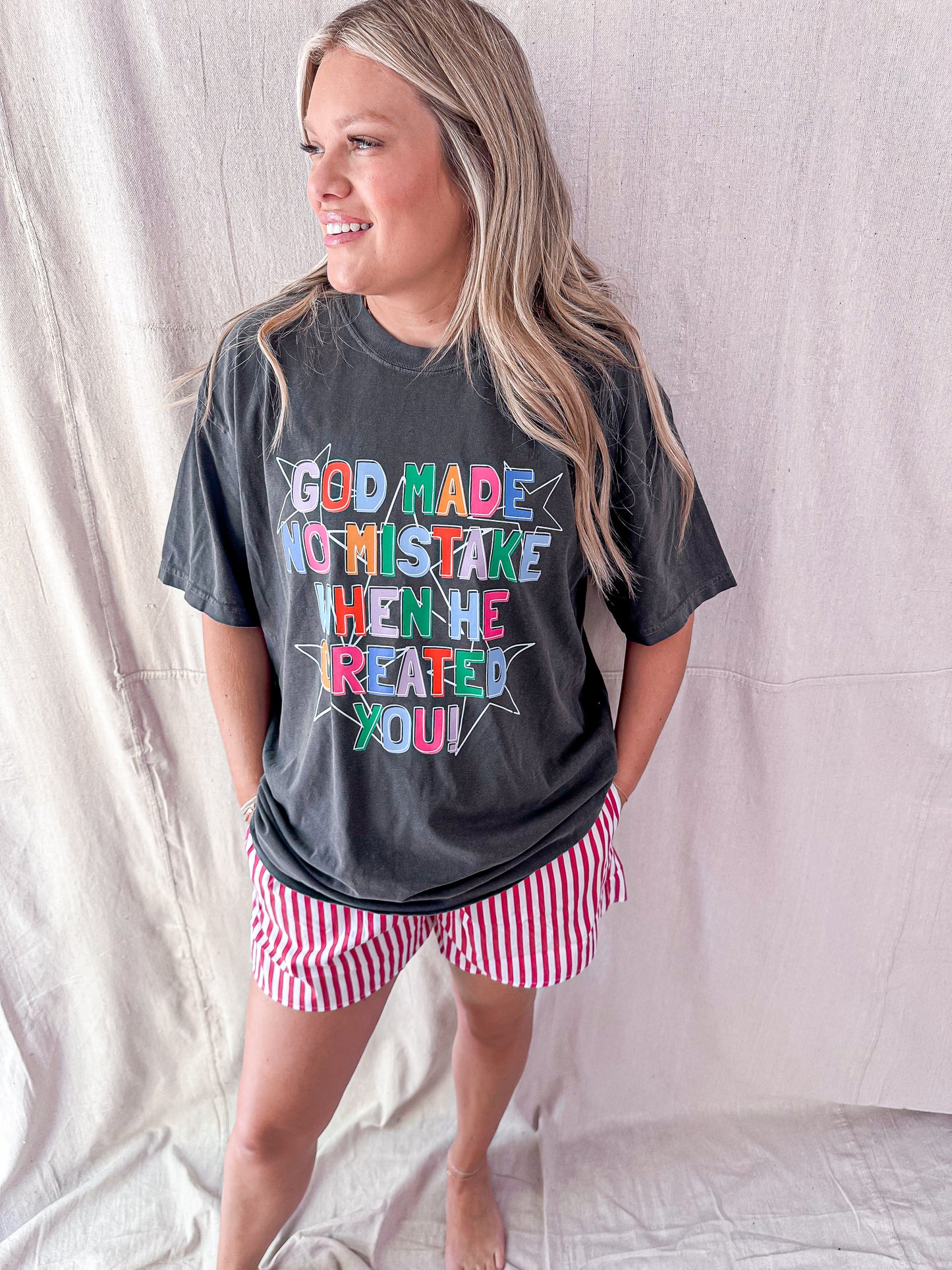 God Made No Mistake - comfort colors tee pepper