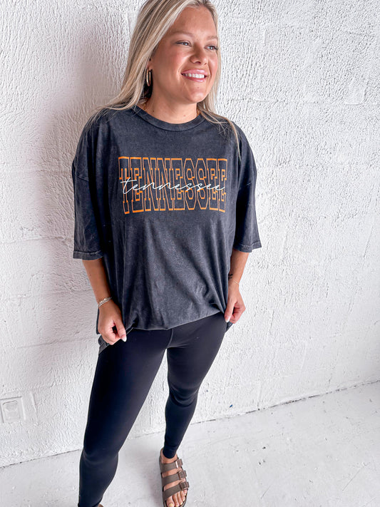 TENNESSEE Acid Wash Tee