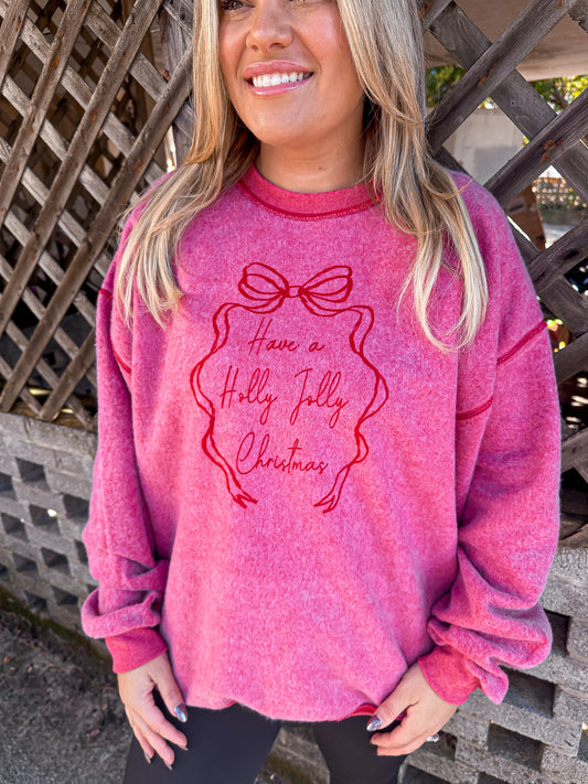 Holly Jolly Christmas-Inside out sweatshirt