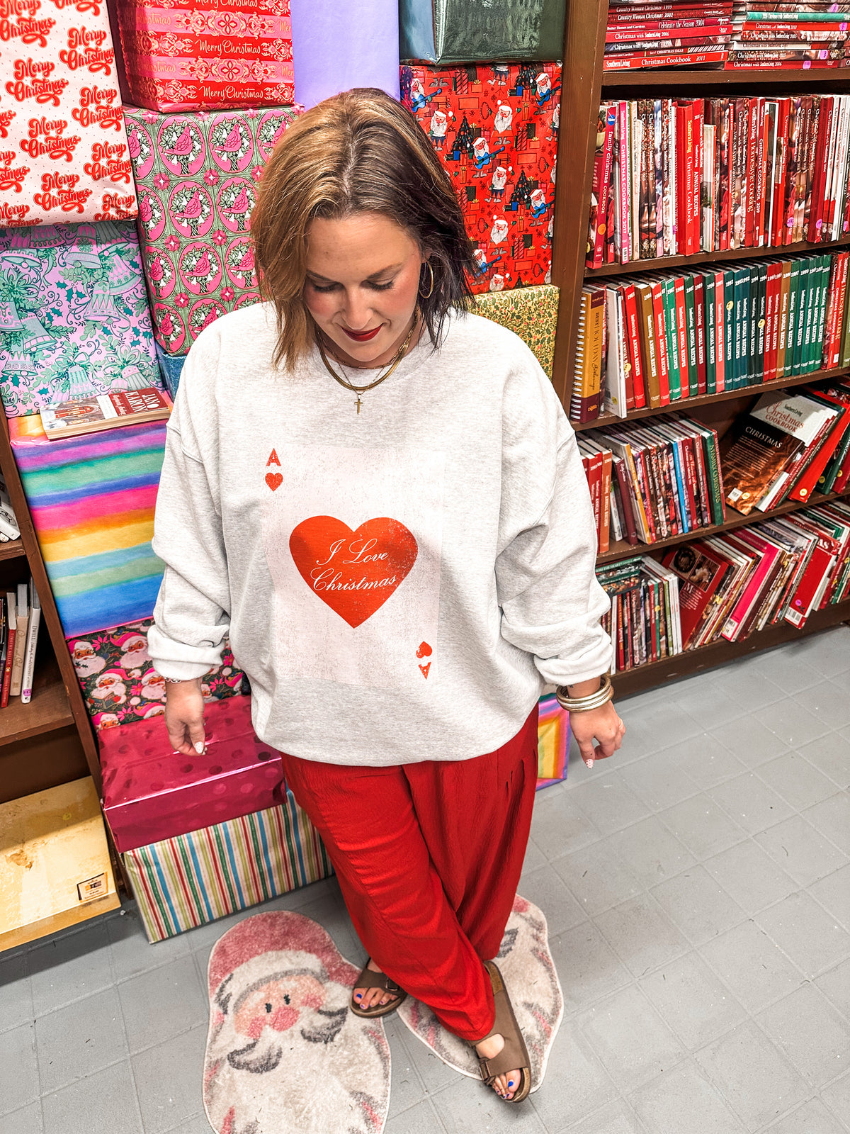 I love Christmas 💗 Ash sweatshirt