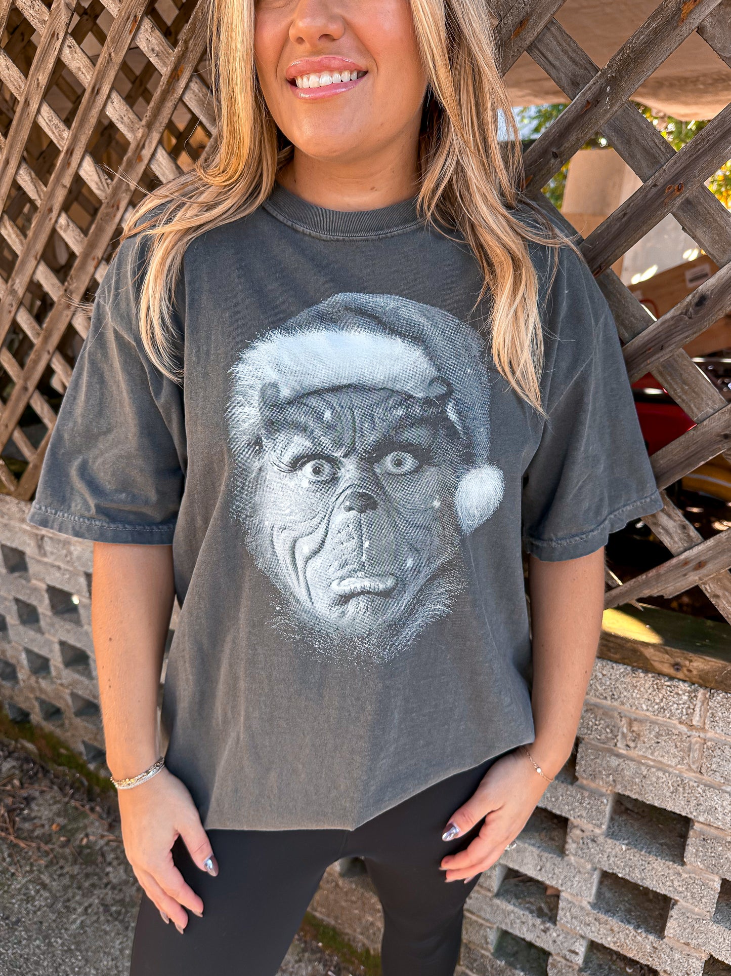 Black and White Green Man Tee