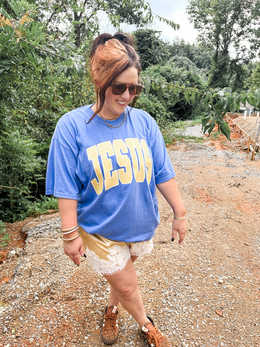 JESUS 🍋- Blue Tee