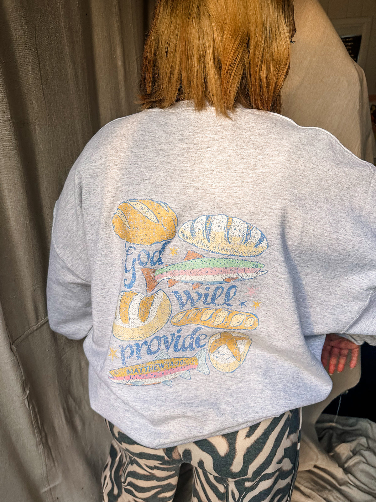 He Will Provide- Ash Sweatshirt