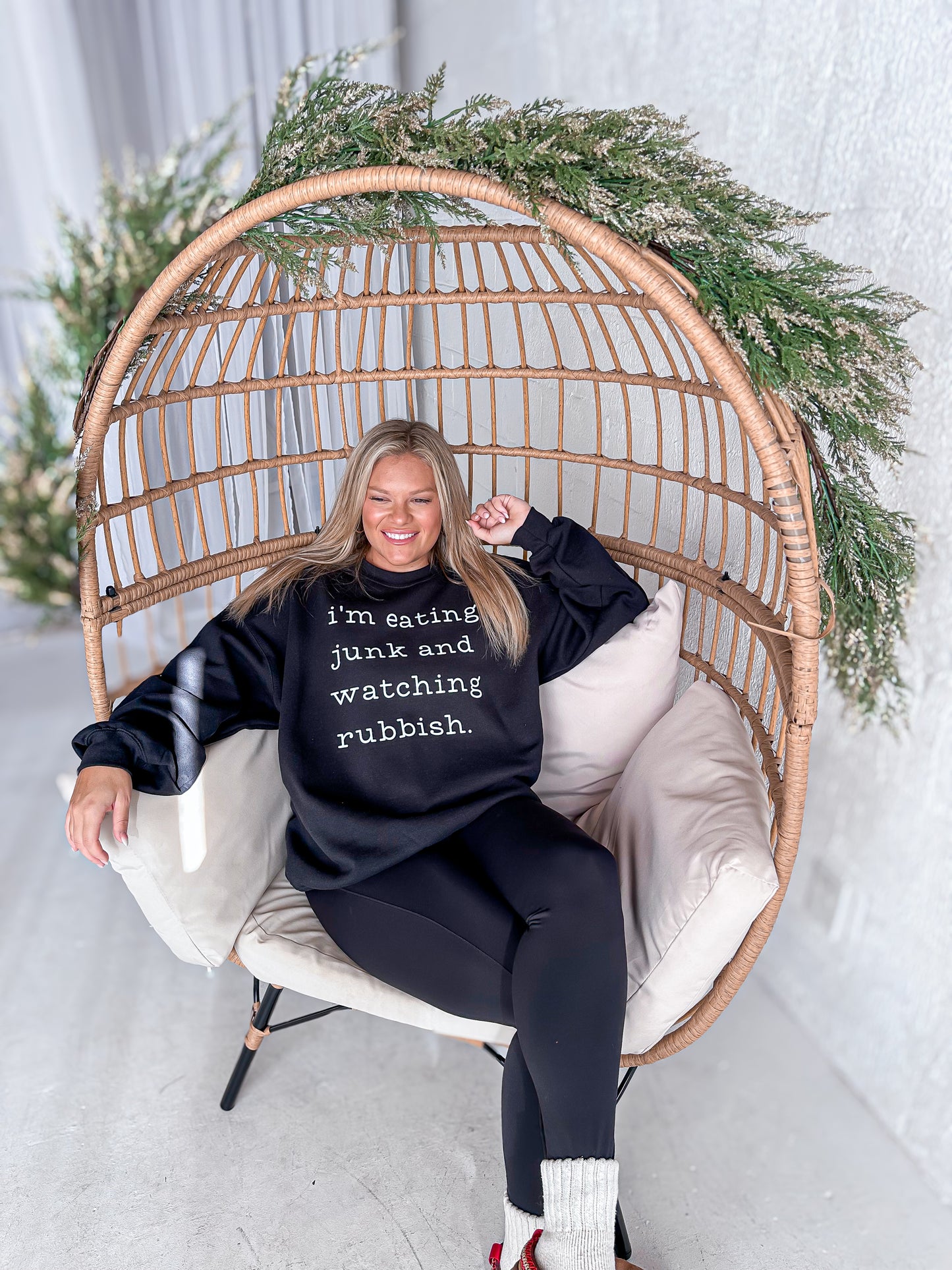 Eating Junk and Watching Rubbish Sweatshirt