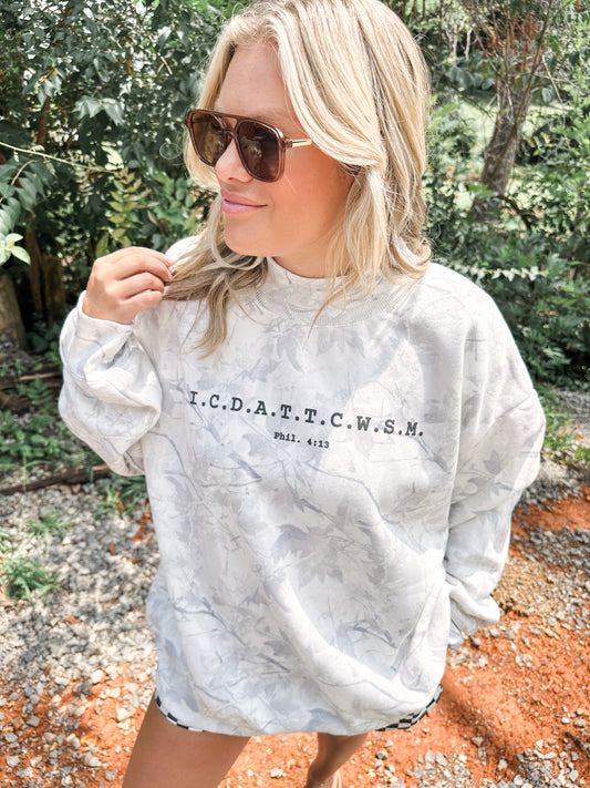 Phil 4:13 Camo Mockneck