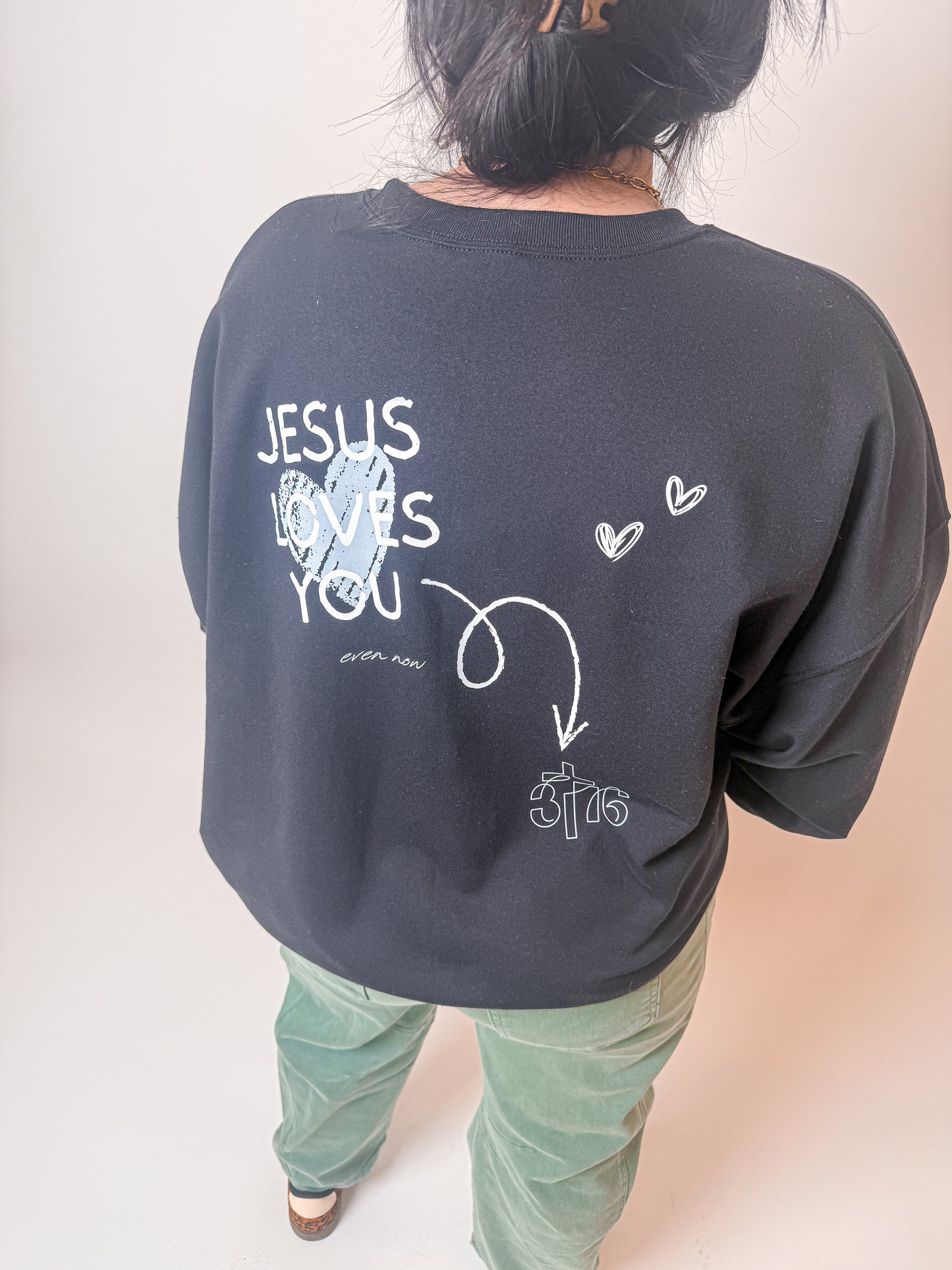Jesus Loves You Doodle Sweatshirt