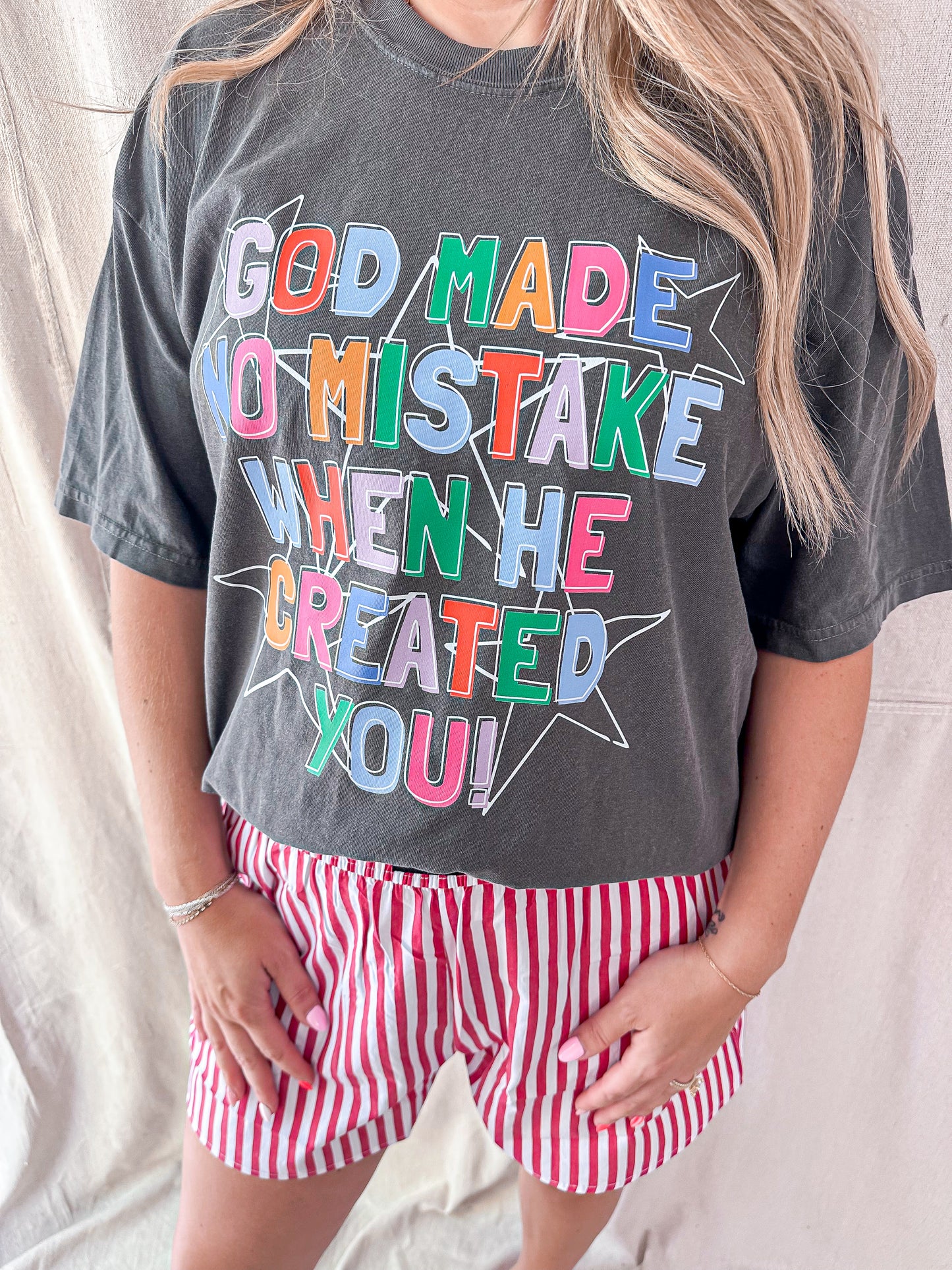 God Made No Mistake - comfort colors tee pepper