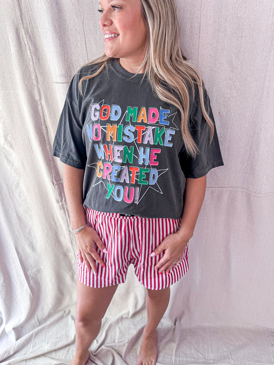 God Made No Mistake - comfort colors tee pepper