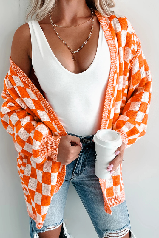Checkered Cardigan